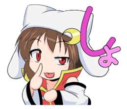 The Japanese cursive syllabary.Kya~Ryo sticker #11578447