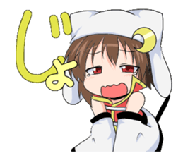 The Japanese cursive syllabary.Kya~Ryo sticker #11578453