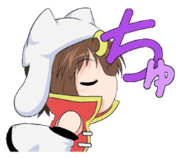 The Japanese cursive syllabary.Kya~Ryo sticker #11578457