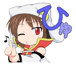 The Japanese cursive syllabary.Kya~Ryo sticker #11578475