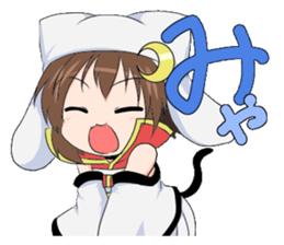 The Japanese cursive syllabary.Kya~Ryo sticker #11578491