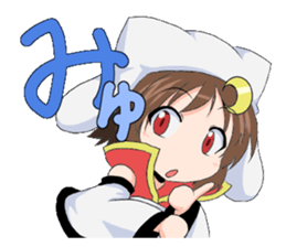 The Japanese cursive syllabary.Kya~Ryo sticker #11578493