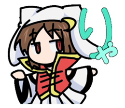 The Japanese cursive syllabary.Kya~Ryo sticker #11578497