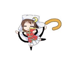 The Japanese cursive syllabary.Kya~Ryo sticker #11578503