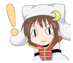 The Japanese cursive syllabary.Kya~Ryo sticker #11578505