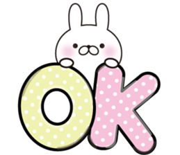heartful message rabbit sticker #11578840