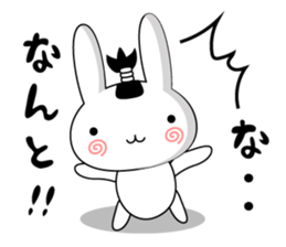 Rabbit-Samurai Sticker sticker #11579084