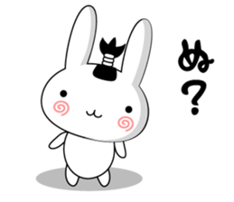 Rabbit-Samurai Sticker sticker #11579092