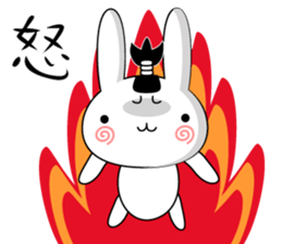 Rabbit-Samurai Sticker sticker #11579094