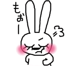 A rosy cheeks rabbit and chick sticker #11579335