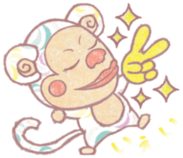 Hangs from cute material,Saruko orumo sticker #11579477