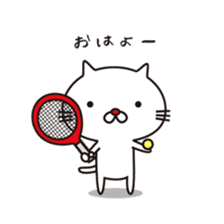 Red-nosed cats and tennis sticker #11579592