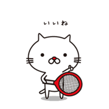 Red-nosed cats and tennis sticker #11579596