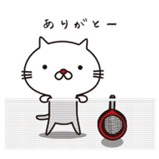 Red-nosed cats and tennis sticker #11579598