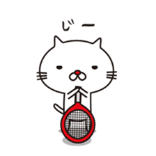 Red-nosed cats and tennis sticker #11579602