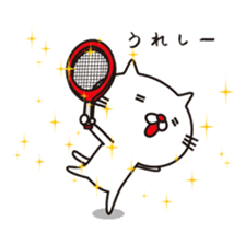 Red-nosed cats and tennis sticker #11579606