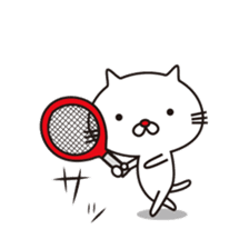 Red-nosed cats and tennis sticker #11579610