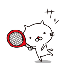 Red-nosed cats and tennis sticker #11579611