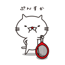 Red-nosed cats and tennis sticker #11579615
