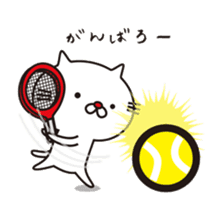 Red-nosed cats and tennis sticker #11579618