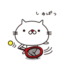 Red-nosed cats and tennis sticker #11579626
