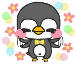 Bow Tie Penguin sticker #11579923