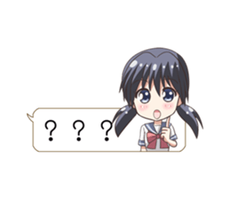 School uniform girl!3 sticker #11579953