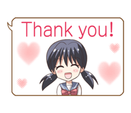 School uniform girl!3 sticker #11579981