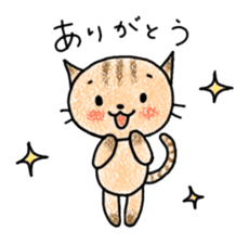 "MAYUNEKO" The cats with eyebrows! sticker #11580312