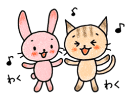 "MAYUNEKO" The cats with eyebrows! sticker #11580320