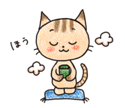"MAYUNEKO" The cats with eyebrows! sticker #11580330