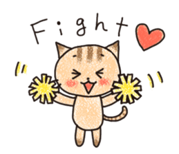 "MAYUNEKO" The cats with eyebrows! sticker #11580331