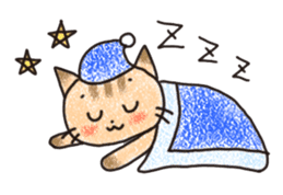 "MAYUNEKO" The cats with eyebrows! sticker #11580332