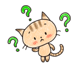 "MAYUNEKO" The cats with eyebrows! sticker #11580341