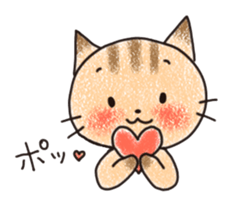 "MAYUNEKO" The cats with eyebrows! sticker #11580345