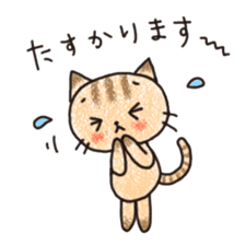 "MAYUNEKO" The cats with eyebrows! sticker #11580347