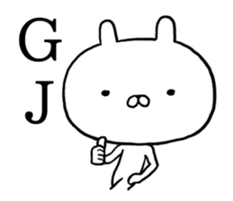 Sticker of BIG head rabbit sticker #11580408