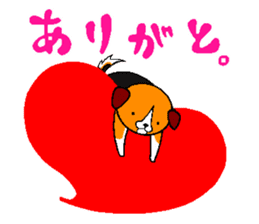 Lucky dog "Fuku"1 sticker #11580439