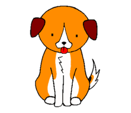 Lucky dog "Fuku"1 sticker #11580461
