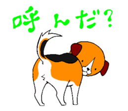 Lucky dog "Fuku"1 sticker #11580462