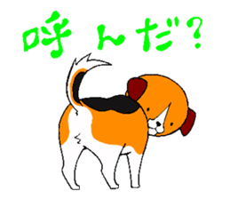 Lucky dog "Fuku"1 sticker #11580462