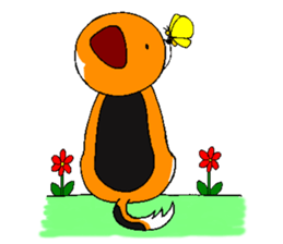 Lucky dog "Fuku"1 sticker #11580468