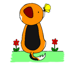 Lucky dog "Fuku"1 sticker #11580468