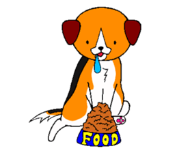 Lucky dog "Fuku"1 sticker #11580470