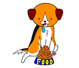 Lucky dog "Fuku"1 sticker #11580470