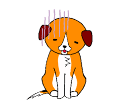 Lucky dog "Fuku"1 sticker #11580471