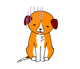 Lucky dog "Fuku"1 sticker #11580471