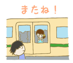 Couples in long distance relationships by snow