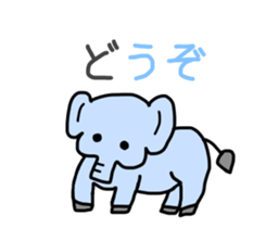 The pastel color animals sticker #11580747