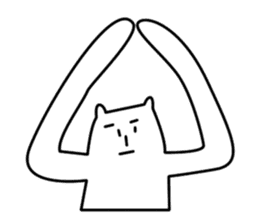 Reticent cats sticker #11580957